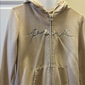 WOMANS PINK ZIP UP HOODIE